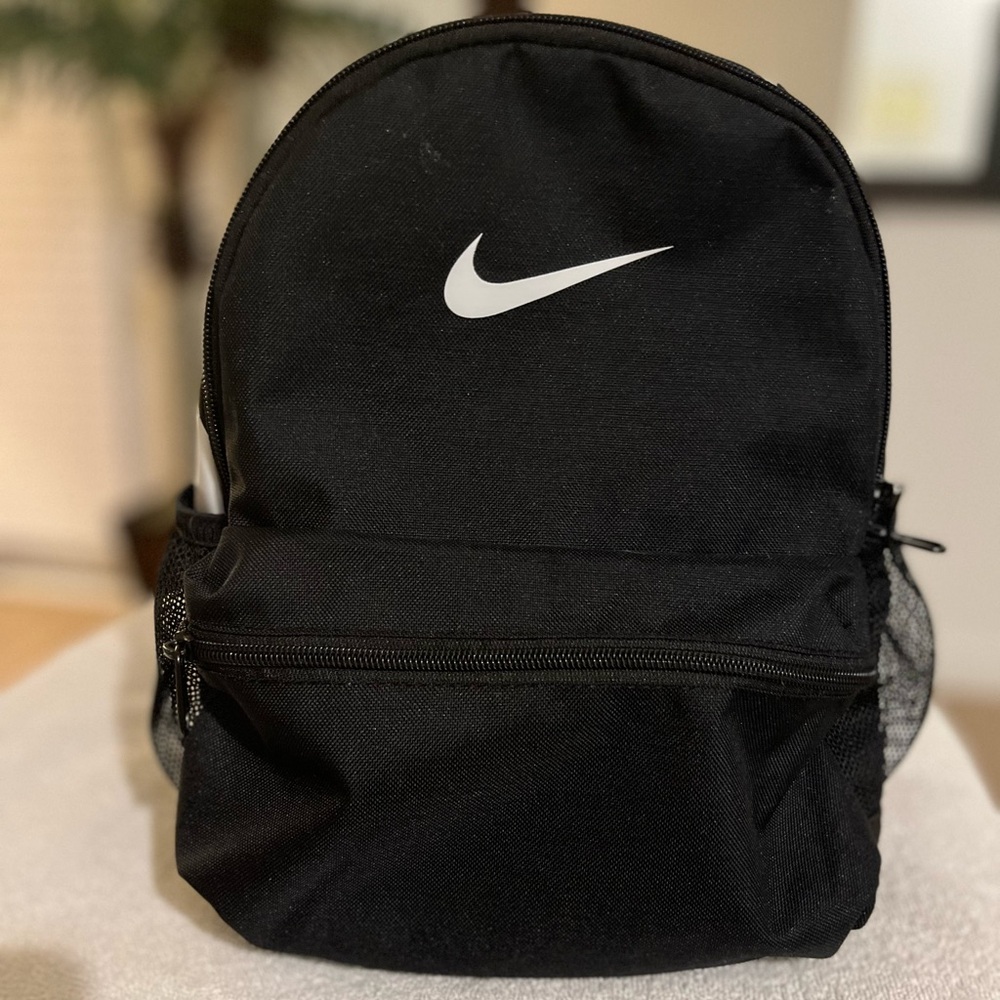 Nike Black Backpack with White Logo